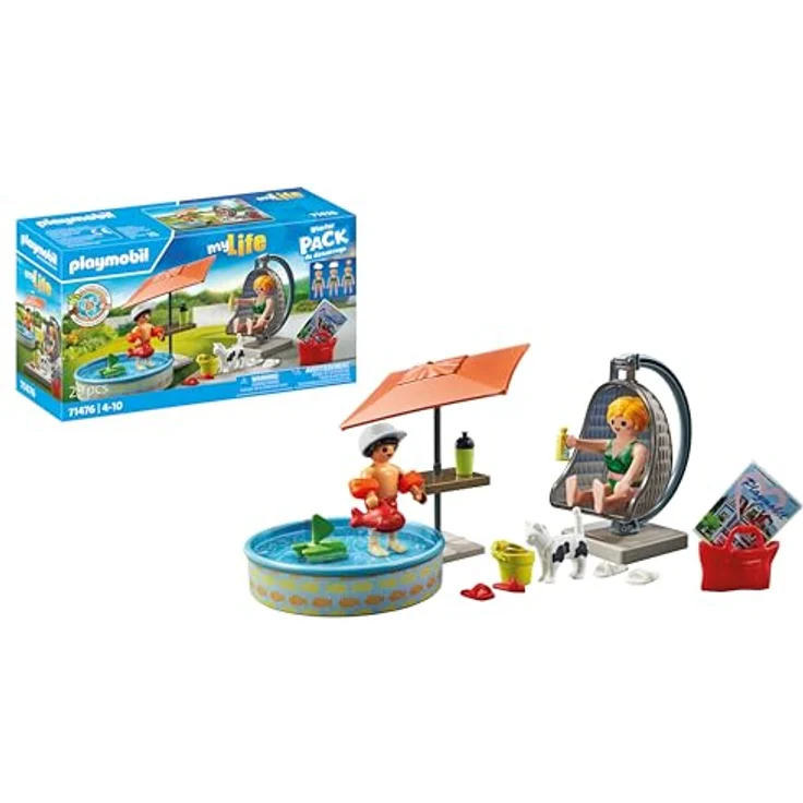Playmobil® Konstruktions-Spielset Planschspaß zu Hause (71476), City Life, (29 St), teilweise aus recyceltem Material, Made in Europe – Bild 2