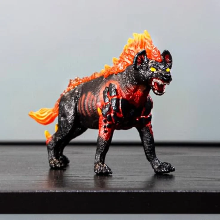 Schleich BattleCave Lavahyäne ELDRADOR, ca. 15 cm großes Actionspielset mit beweglichen Elementen und fesselnden Funktionen – Bild 4