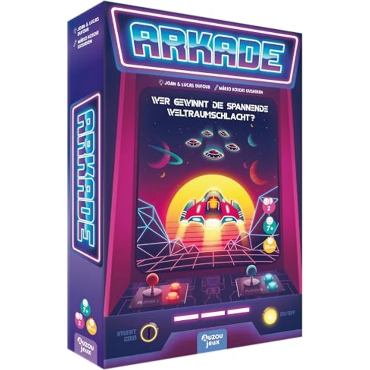 HUCH! AUZOU, Arkade Würfelspiel für 2 Personen, Taktik und Strategie im Weltraum, ab 7 Jahren – Bild 1