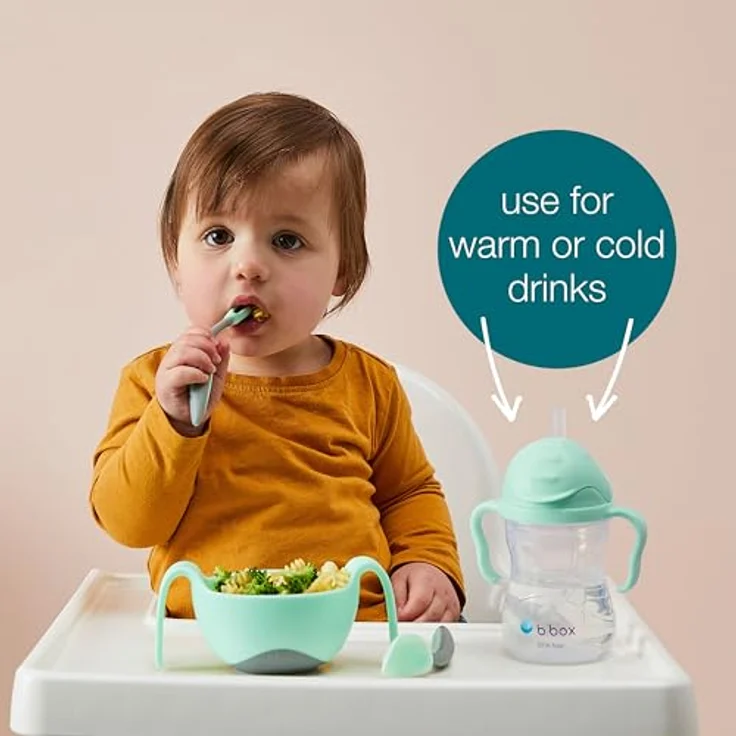 B.Box Gelato Cup Tasse mit Strohhalm, Kindertrinkbecher, 240 ml, Ocean, BPA-frei, leicht zu reinigen – Bild 5