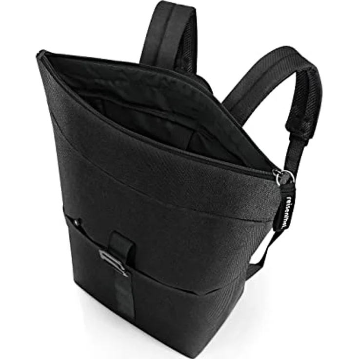 reisenthel rolltop backpack - urbaner und stylischer Rucksack, modernes Design, geräumiger Rucksack für Freizeit, Arbeitsweg und City-Trip, Farbe:schwarz – Bild 2