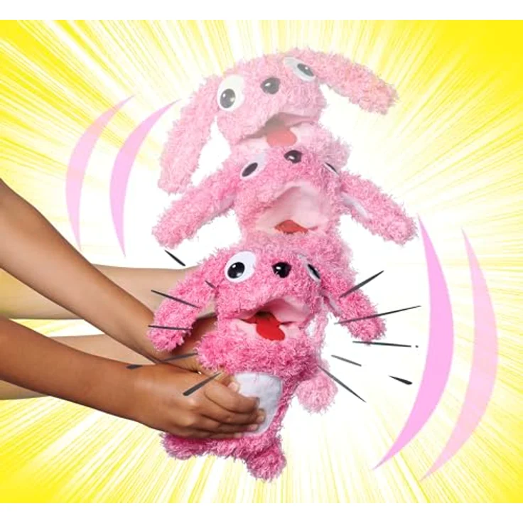 SIMBA Plüschfigur ScreamerZ Hase, mit Soundeffekt, lilafarben, 30 cm, für Kinder ab 5 Jahren – Bild 5