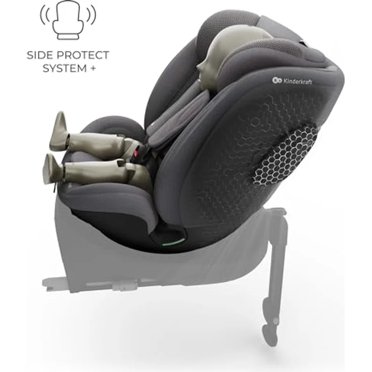 KinderKraft I-FIX ENDURA SAFE, Kindersitz für Kinder, grau – Bild 5
