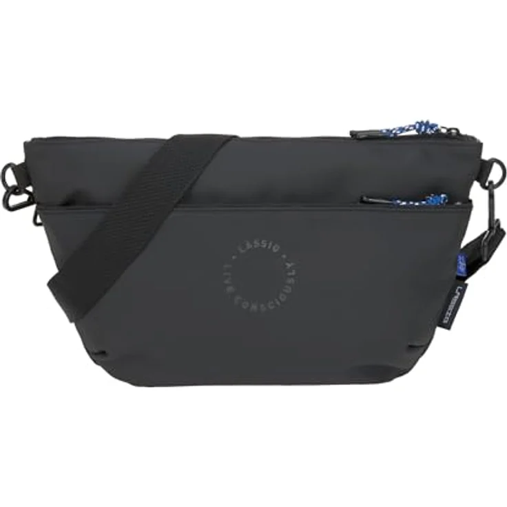 LÄSSIG Bum Bag, Baby Kinderwagenorganizer Umhängetasche, wasserabweisend, inkl. Kinderwagenbefestigung, schwarz – Bild 1