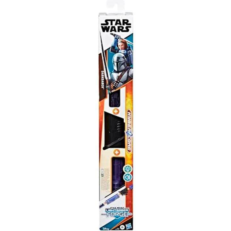 Star Wars Lightsaber Forge Kyber Core Darksaber, mit Leuchteffekten im transparenten Kern, Spielzeug für Kinder ab 5 Jahren, perfekt als Teil eines Superhelden-Kostüms, etwa zu Halloween – Bild 2