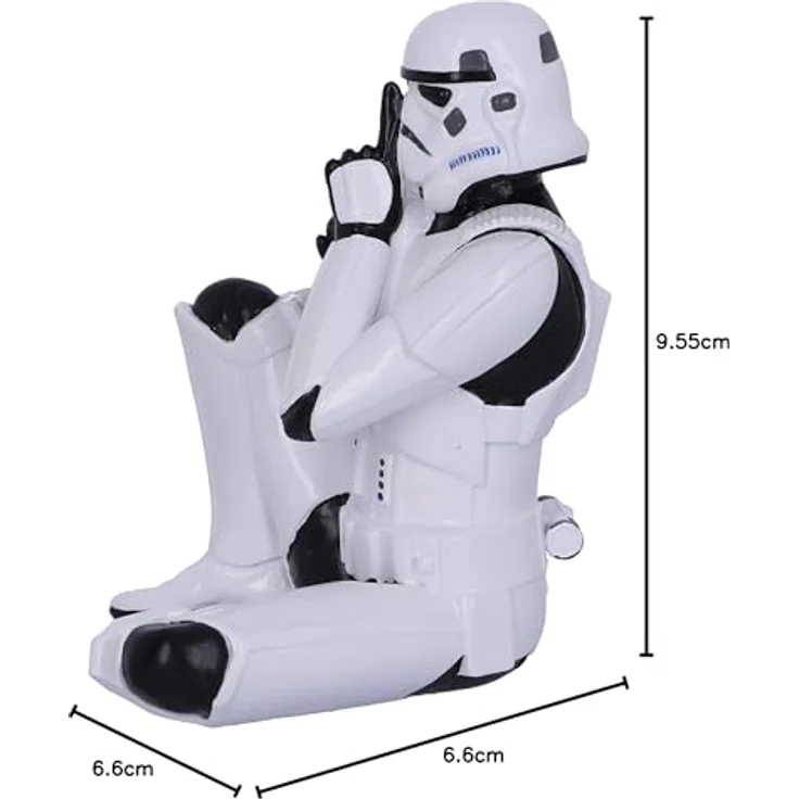 Nemesis Now Original Stormtrooper Figur Speak No Evil, 10 cm, handgemalt aus Polyresin – Bild 8