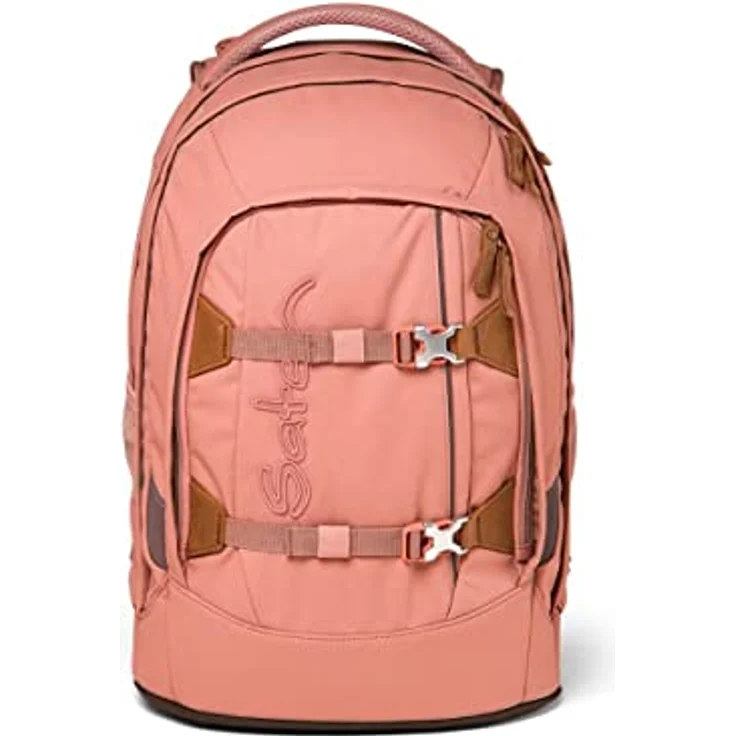 Satch Pack Schulrucksack Set 3tlg. mit Schlamperbox und Sportbeutel, Nordic Coral, 30 Liter Volumen, wasserabweisend, aus 100% recycelten PET-Flaschen – Bild 2