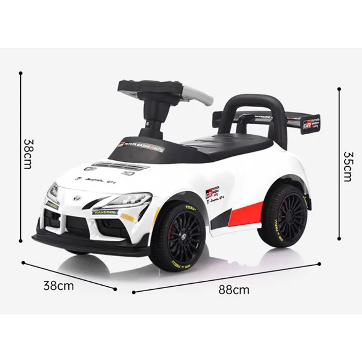 Toyota Supra GT4 Rutschauto, Ride-on Car mit integrierter Musik und stabiler Konstruktion, Blau