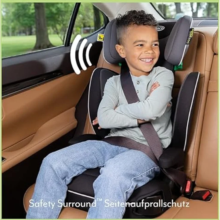 "Graco Autokindersitz Logico L i-Size - Midnight, 36 kg, Kinder Autositz 3 - 12 Jahre mit Getränkehalter" – Bild 4