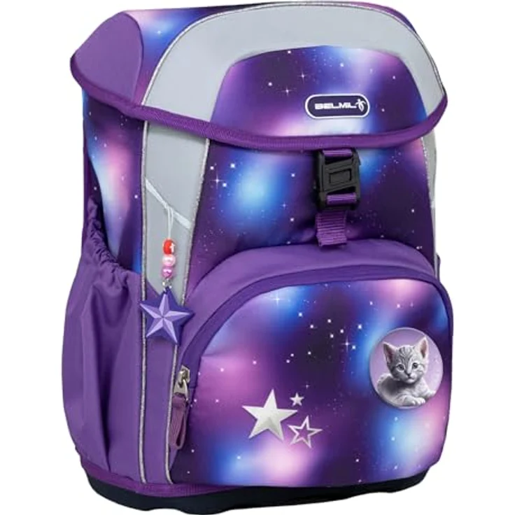 Belmil Schulranzen Kinderrucksack Maxi, ergonomisches Set 5 tlg. mit Brustgurt, wasserabweisend, 22 L, für Grundschule 1. - 3. Klasse – Bild 4