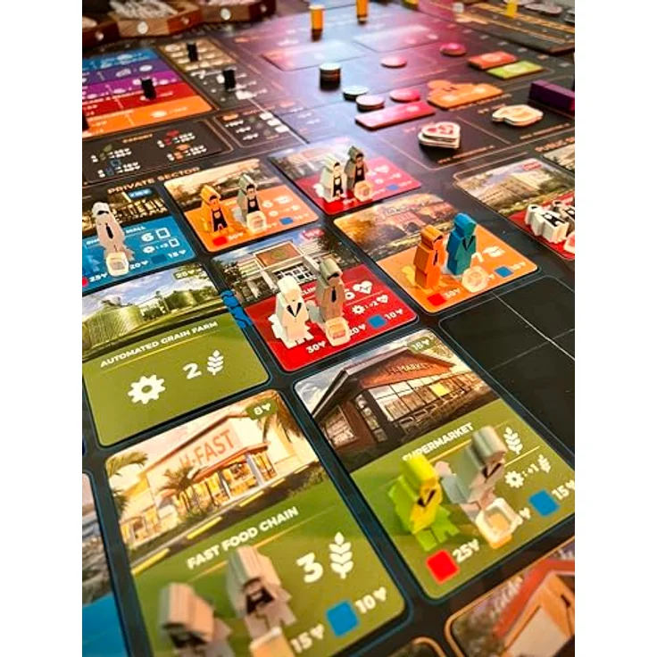 European Player Network Hegemony: Lead Your Class to Victory, strategisches Brettspiel für 2-4 Spieler, 14+ Jahre, Englisch – Bild 2
