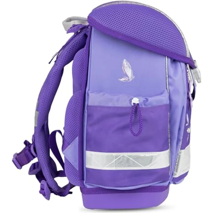 Belmil Schulranzen Classy Ergonomisch Set, 4 tlg. - Leichtes, wasserdichtes Schulranzen-Set mit atmungsaktiver Rückenpolsterung, 19 L Volumen, für A4-Formate, empfohlen von AGR – Bild 4