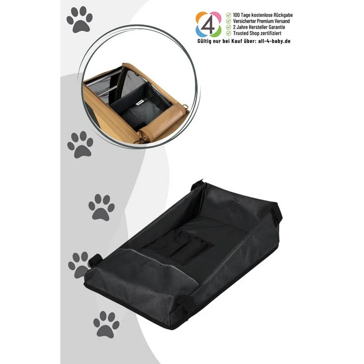 Croozer Packfach Dog L, Fahrradhundeanhänger mit 4 kg Tragfähigkeit und integrierter Netztasche