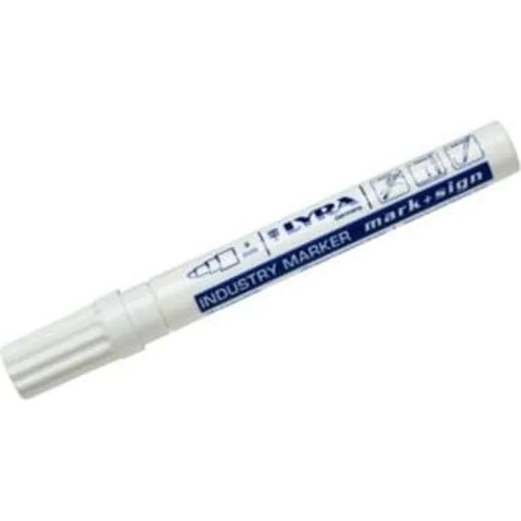 Lyra, Marker, MARKER PERMANENT VARNISH CIRCLE END 2-4MM WHITE LYRA LY040001 LYRA (Weiss, 4 mm)