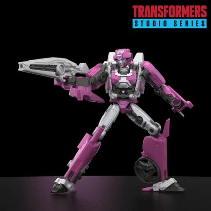 Transformers Studio Series Deluxe-Klasse Elita-1 Action-Figur, 11,5 cm, transformierbar in dreirädriges Fahrzeug, mit Blaster- und Jetpack-Zubehör – Bild 3