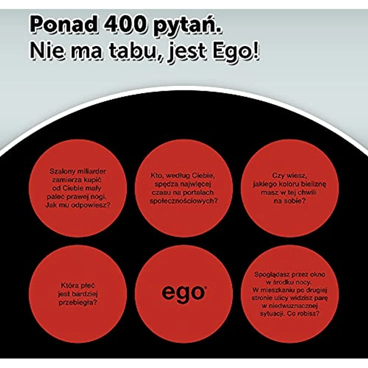 Trefl S. CENA 1298 "HRA - EGO" Brettspiel mit über 400 Fragen, ideales Spiel zur Freundesinteraktion – Bild 4