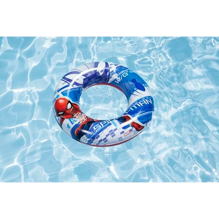 Bestway Spider-Man Kinder-Schwimmring Ø 48 x 11 cm, aufblasbarer Schwimmreifen, Farb- und Ausbleichschutz, Schwimmhilfe für Pool & Meer, für Kinder von 3-6 Jahren – Bild 2