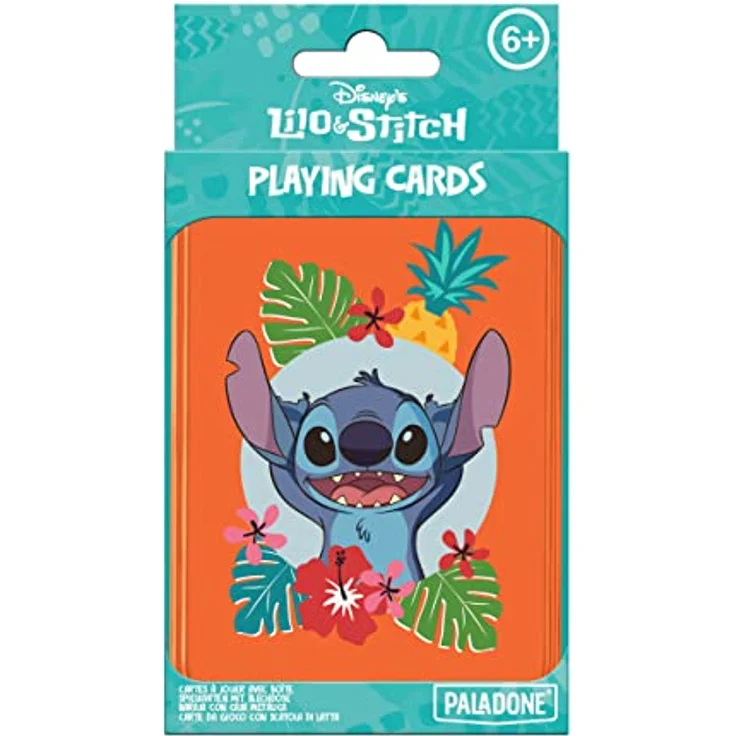 Paladone Lilo & Stitch Spielkarten, 54 Stück, mit Metallbox, offizielles Disney-Lizenzprodukt – Bild 1