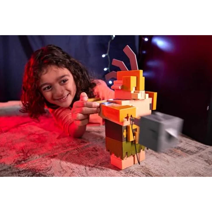 Mattel Minecraft GYR77 - Mattel Mattel Mattel Mattel Minecraft Spielzeug | Legends ca. 8 cm große Actionfiguren | Portalwächter, bereit zum Angriff und mit Zubehör | Geschenk zum Sammeln für Kinder – Bild 3