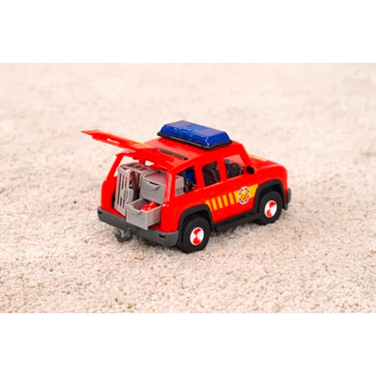 Simba Sam First Responder Fahrzeug, rotes Einsatzfahrzeug mit Licht, Sound und Zubehör, 19 cm – Bild 7