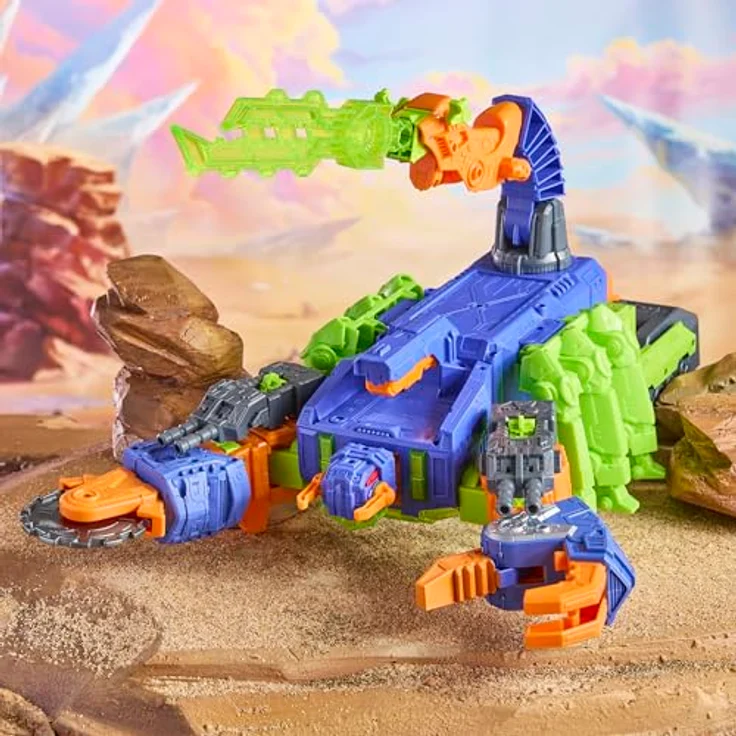 Transformers CYBERWORLD Scorponok Strike, 35 cm große Roboter-Figur verwandelt sich in 50 cm großes Skorpion-Spielset mit Lichtern, Geräuschen und interaktiven Kampf-Funktionen – Bild 3