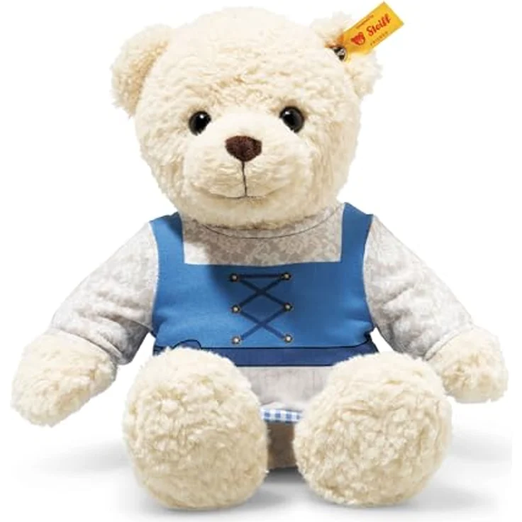 Steiff Mila Teddybär im Dirndl, 30 cm, Plüschtier mit Kunststoffaugen, beige, ideal zum Kuscheln und Spielen für Kinder – Bild 2
