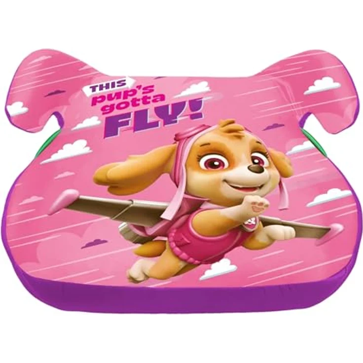 Seven Polska Kindersitzerhöhung "SKYE", Girl - Paw Patrol, EC Norm 129, für Kinder von 125 cm bis 150 cm, abnehmbarer und waschbarer Bezug – Bild 1