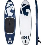 HOME DELUXE Stand Up Paddle Board Größe S, Blau – Aufblasbares SUP mit rutschfester Oberfläche, 3-Finnen-System und umfangreichem Zubehör