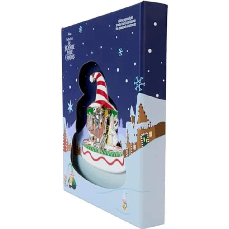 Loungefly Disney Nightmare Before Christmas Town Carousel, Emaille Pin mit detailliertem Design und Gothic-Ästhetik – Bild 2
