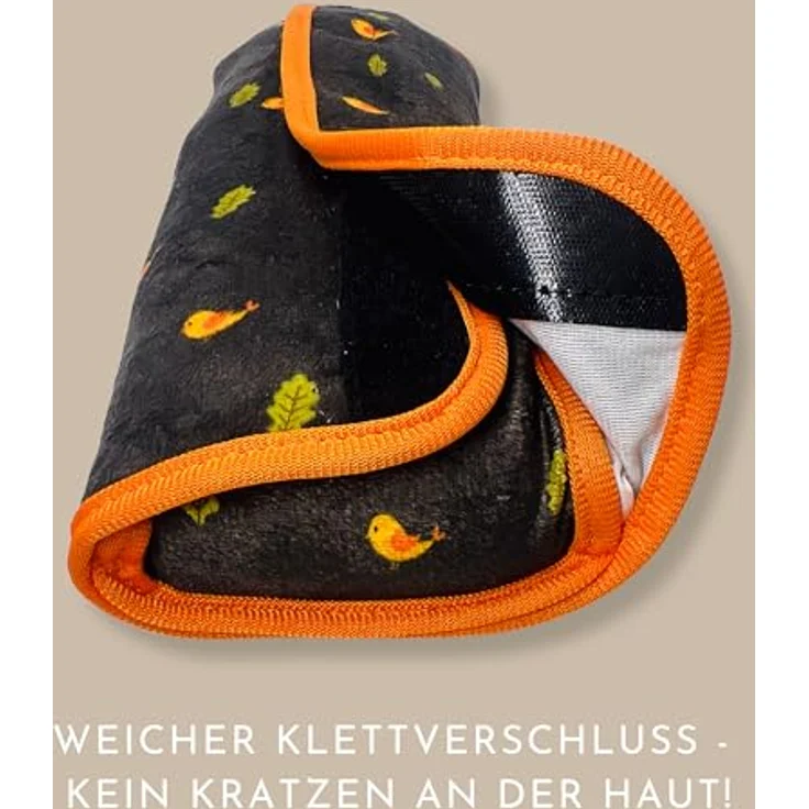 HECKBO Auto Schlafkissen Waldtiere Motiv für Kinder Mädchen Jungen - maschinenwaschbar – kuschelweich - Auto Gurtkissen, Gurtschoner, Gurtschutz Sitzerhöhung, Auto Kissen, Reisekissen, Urlaub – Bild 6