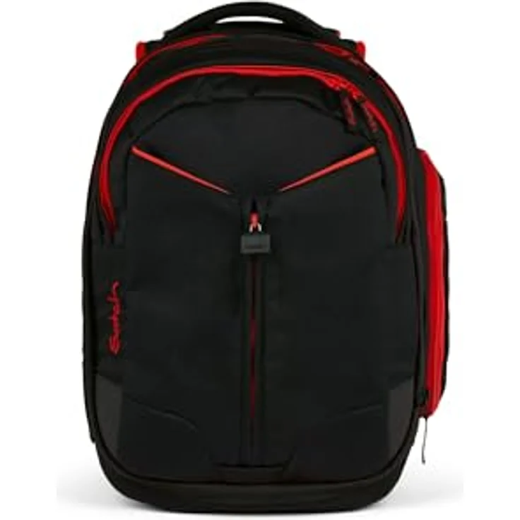 Satch Schulrucksack Match 2 - Schultasche, Rucksack für die Schule, Schulranzen - Ergonomisch anpassbar, reflektierende Elemente, Laptop-Fach, wasserabweisend (schwarz) – Bild 7