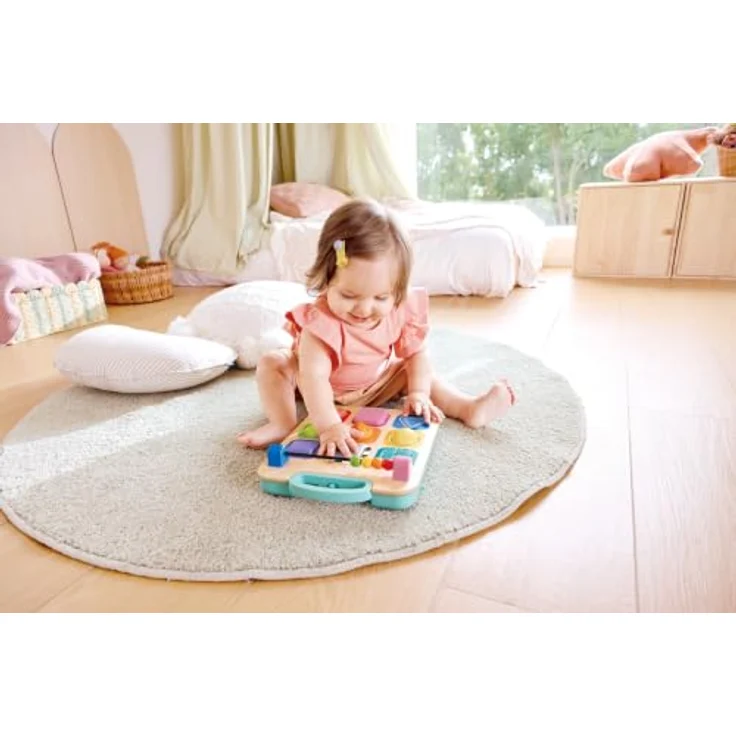 Hape Grow-With-Me Baby Walker, Baby-Lauflernwagen mit abnehmbarem Aktivitätspanel, unterstützt Gleichgewicht und frühes Laufen, geeignet ab 6 Monaten – Bild 3