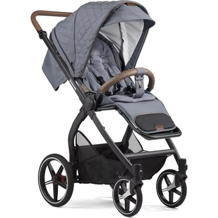Gesslein FX4 Swing 2in1 Kinderwagen-Set inkl. Babywanne Lyx Design, innovative Swing-Federung und ergonomische Liegefläche, leicht und wendig – Bild 2