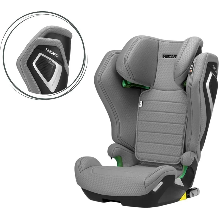 Recaro Axion 1 Kindersitz Gruppe 3, ISOFIX, für Kinder 100-150 cm, Happy Grey