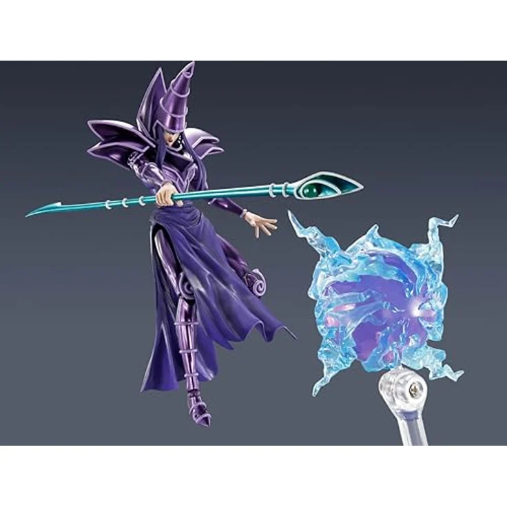 TAMASHII NATIONS Yu-Gi-Oh! Dark Magician, S.H.MonsterArts Actionfigur mit austauschbaren Teilen, Effekten und exklusivem Zubehör – Bild 5