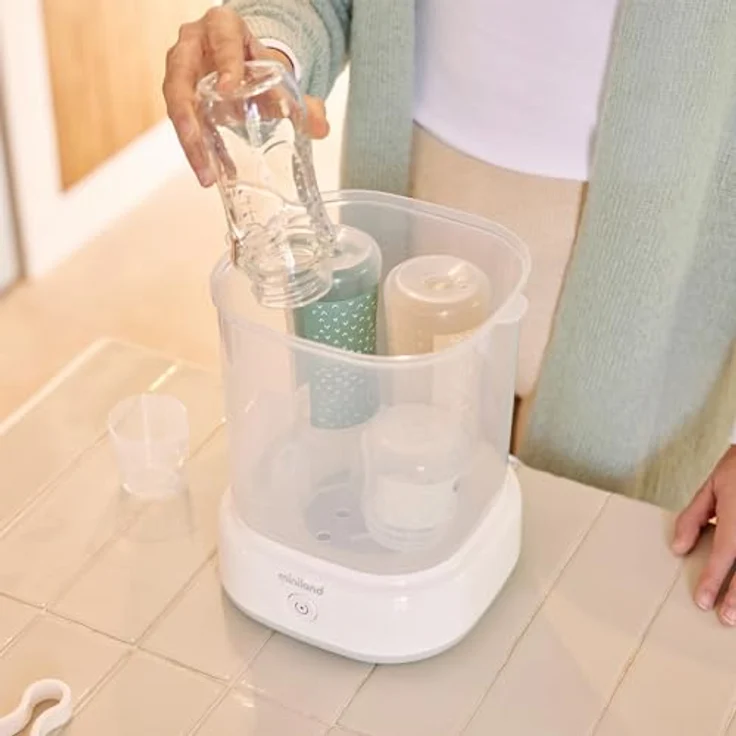 Miniland Mini steamy - Weißer Sterilisator mit großem Fassungsvermögen – Bild 3