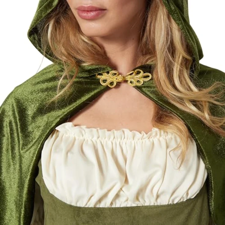 dressforfun Waldfee Kostüm Damen, Mittelalter Kleidung - Wald Elfen Kostüm, Karnevalskostüm Damen, Cosplay, Damen Feen Kostüme - S, grün – Bild 5