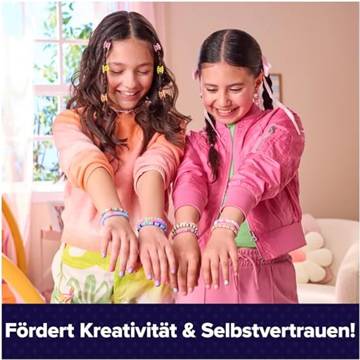 Spin Master Cool Maker Stack'd Heishi Armband Studio, Kreativset zur Herstellung von individuellen Perlenarmbändern mit Perlenstift und automatischem Auffädeln – Bild 8