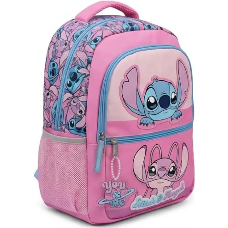 Lilo & Stitch Schulrucksack, 42 cm, leicht und aus 100% Polyester für Schule und Freizeit