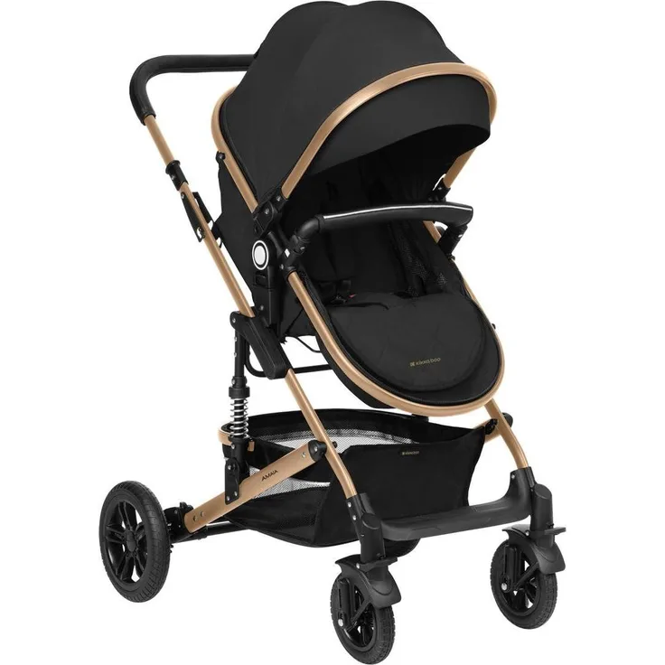 Kikkaboo Amaia, 3-in-1 Kinderwagen mit i-Size Autositz, Moskitonetz und Getränkhalter, faltbar