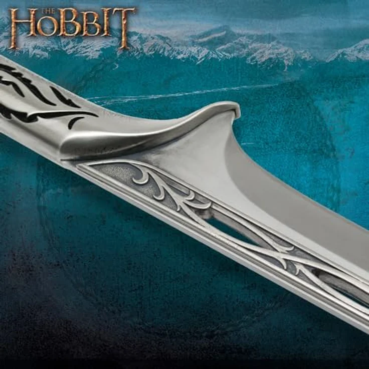 UNITED CUTLERY Hobbit Sword Of Thranduil, authentisch detaillierter Metallgriff und rostfreie Stahlklinge – Bild 4