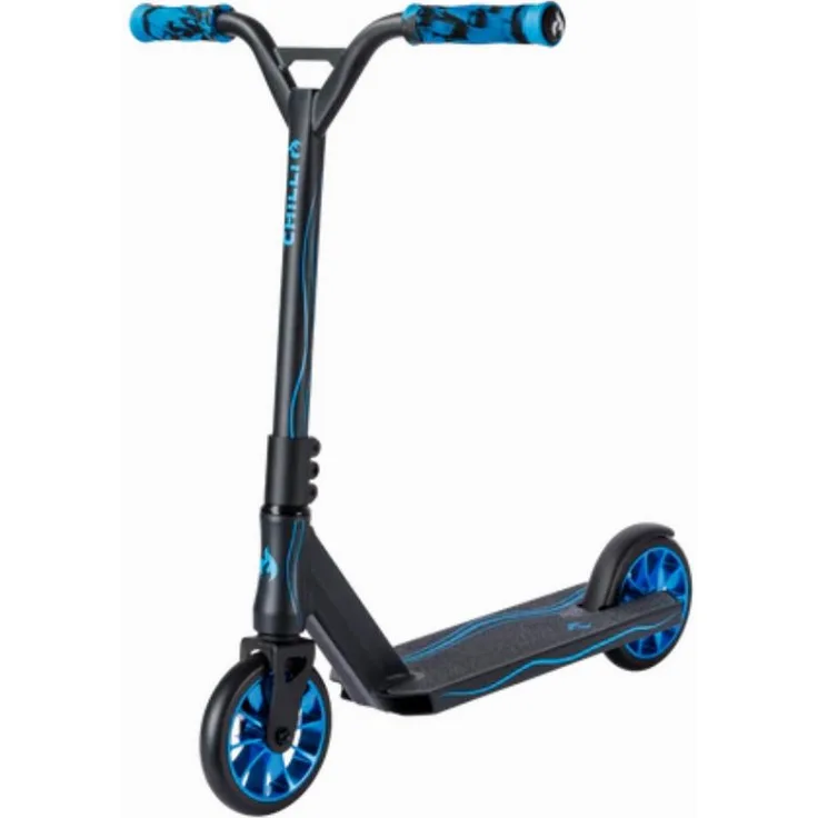 Chilli Pro Scooter Wave Track S, Stunt-Scooter mit 150 mm Rollen und höherem Deck für Pumptracks, schwarz