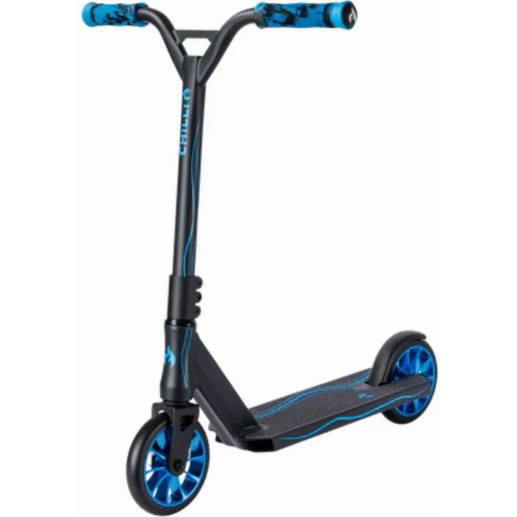 Chilli Pro Scooter Wave Track S, Stunt-Scooter mit 150 mm Rollen und höherem Deck für Pumptracks, schwarz