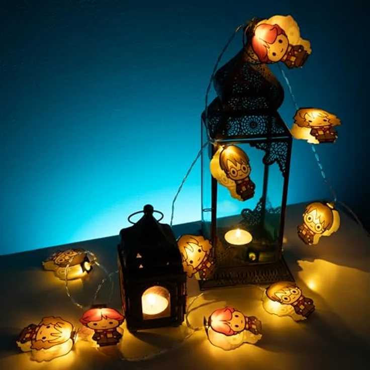 Fizz Creations Harry Potter Lichterkette 2D Letter of Acceptance & Hedwig, 12 LEDs, batteriebetrieben, 2,50 m Länge – Bild 3