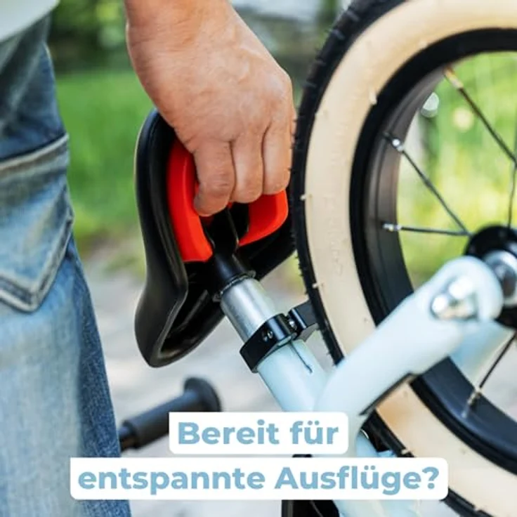 PUKY LR L Light Retro Blue, Laufrad ab 3 Jahren mit 12,5 Zoll Lufträdern, Sicherheitslenkergriffen, V-Brake, höhenverstellbarem Sattel, Seitenständer und Trittbrett, 3,6 kg – Bild 4