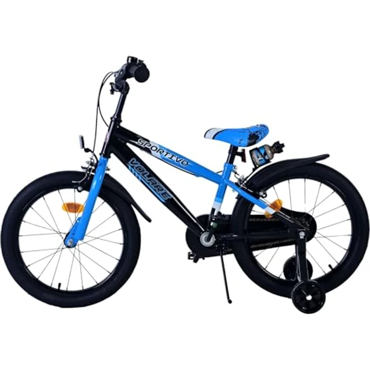 Volare Kinderfahrrad Rocky 18 Zoll für Jungen - Blau Schwarz, Handbremsen, kein Rücktritt, Stahlrahmen – Bild 6