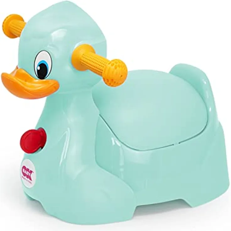 OKBABY Quack Töpfchen für Kinder mit ergonomischem Sitz, in Form von Ente - Hellblau