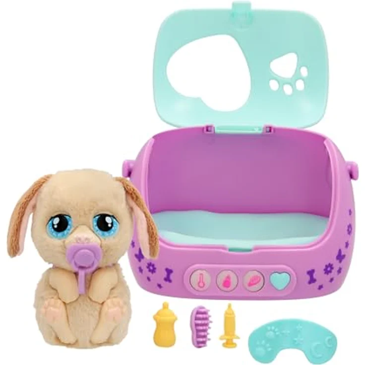 IMC TOYS Baby Paws interaktiver Hund mit Sound, Hundetasche und Zubehör, Plüschtier für Kinder ab 18 Monaten – Bild 2