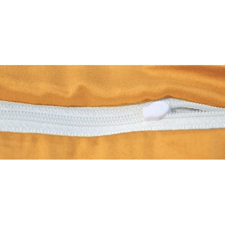 Kinzler B-10002/06 hochwertige Baumwoll-Satin Bettwäsche Uni, modern, 80x80 + 155x220 cm, gelb – Bild 4