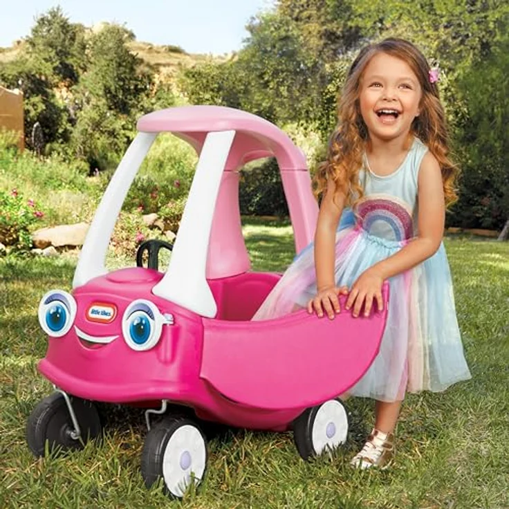 Little Tikes Princess Cozy Coupe, Rutschauto mit abnehmbarem Boden, 84 cm, bunt, max. 22,7 kg – Bild 5